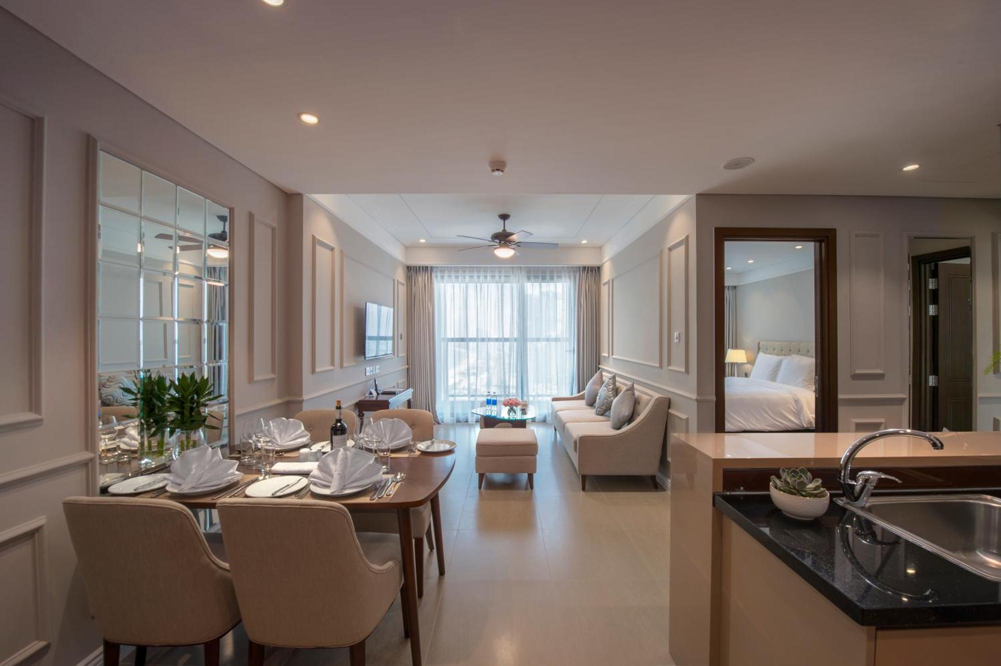 Luxury Beach Condo 5-Star, Rooftop Pool Da Nang Exteriör bild